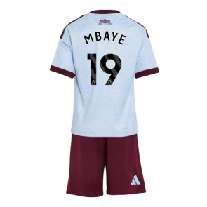 Aston Villa Ibrahim Mbaye #19 Tredjeställ Barn 2026-27 Kortärmad (+ Korta byxor)